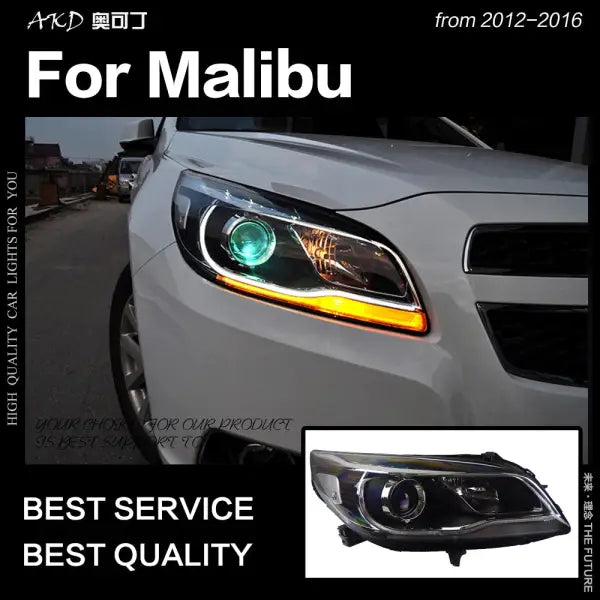 Car Styling Head Lamp for Chevrolet Malibu Headlights 2012-2016 Malibu LED Headlight DRL Hid Bi Xenon