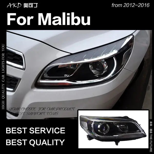 Car Styling Head Lamp for Chevrolet Malibu Headlights 2012-2016 Malibu LED Headlight DRL Hid Bi Xenon