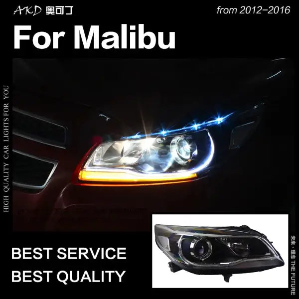 Car Styling Head Lamp for Chevrolet Malibu Headlights 2012-2016 Malibu LED Headlight DRL Hid Bi Xenon