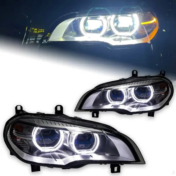 Car Styling Head Lamp for BMW X5 Headlights 2007-2013 E70 LED Laser Style DRL Signal Lamp Hid Automotive