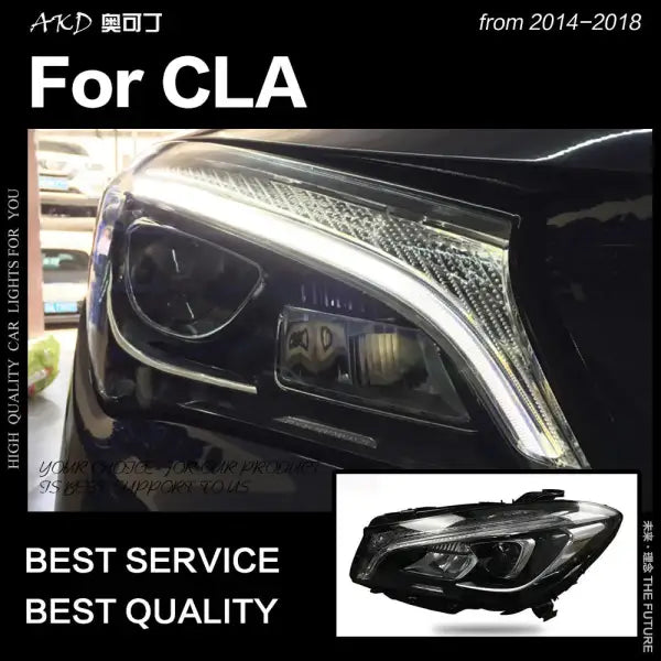 Car Styling Head Lamp for W117 CLA200 Headlights 2014-2018 CLA260 LED Headlight DRL Signal Led Projector Lens