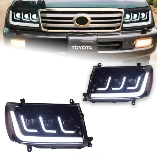 Car Styling Head Lamp for Toyota Land Cruiser Headlights 1998-2007 LC100 LED Headlight DRL Hid Bi Xenon