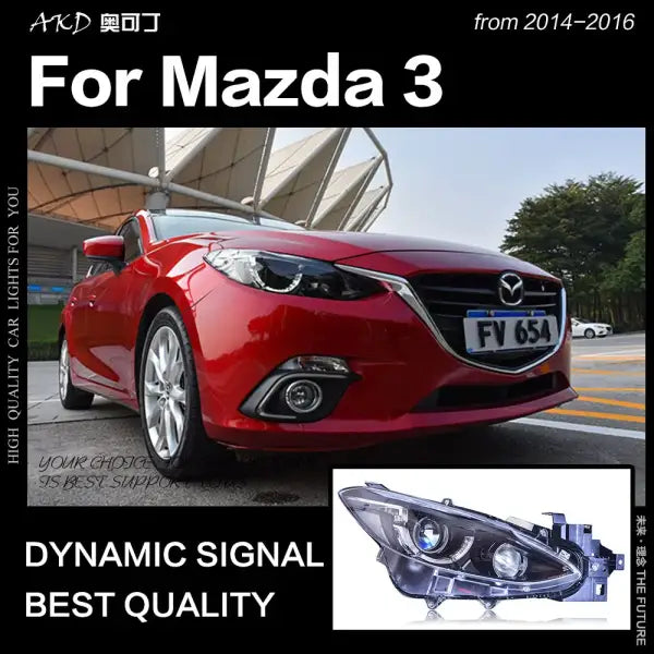 Car Styling for Mazda 3 Axela LED Headlight 2014-2016 New