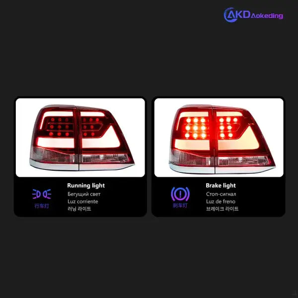 Car Styling for Toyota Land Cruiser Tail Lights 2006-2015