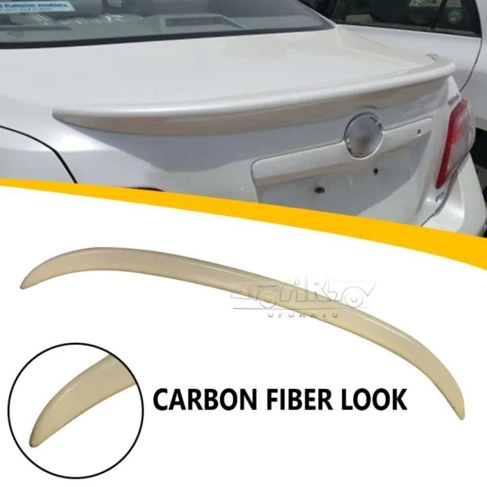 Car Craft Compatible With Toyota Camry 2018-2020 Rear Trunk Wing Boot Spoiler Lip Splitter Skirt Oem Style Ar-toyota-088a Cf Carbon Fiber Look - CAR CRAFT INDIA