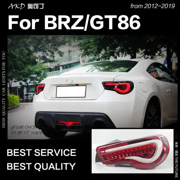 Subaru BRZ LED Tail Light 2012-2019 Dynamic Signal GT86 FT86 Tail Lamp LED DRL Brake Reverse