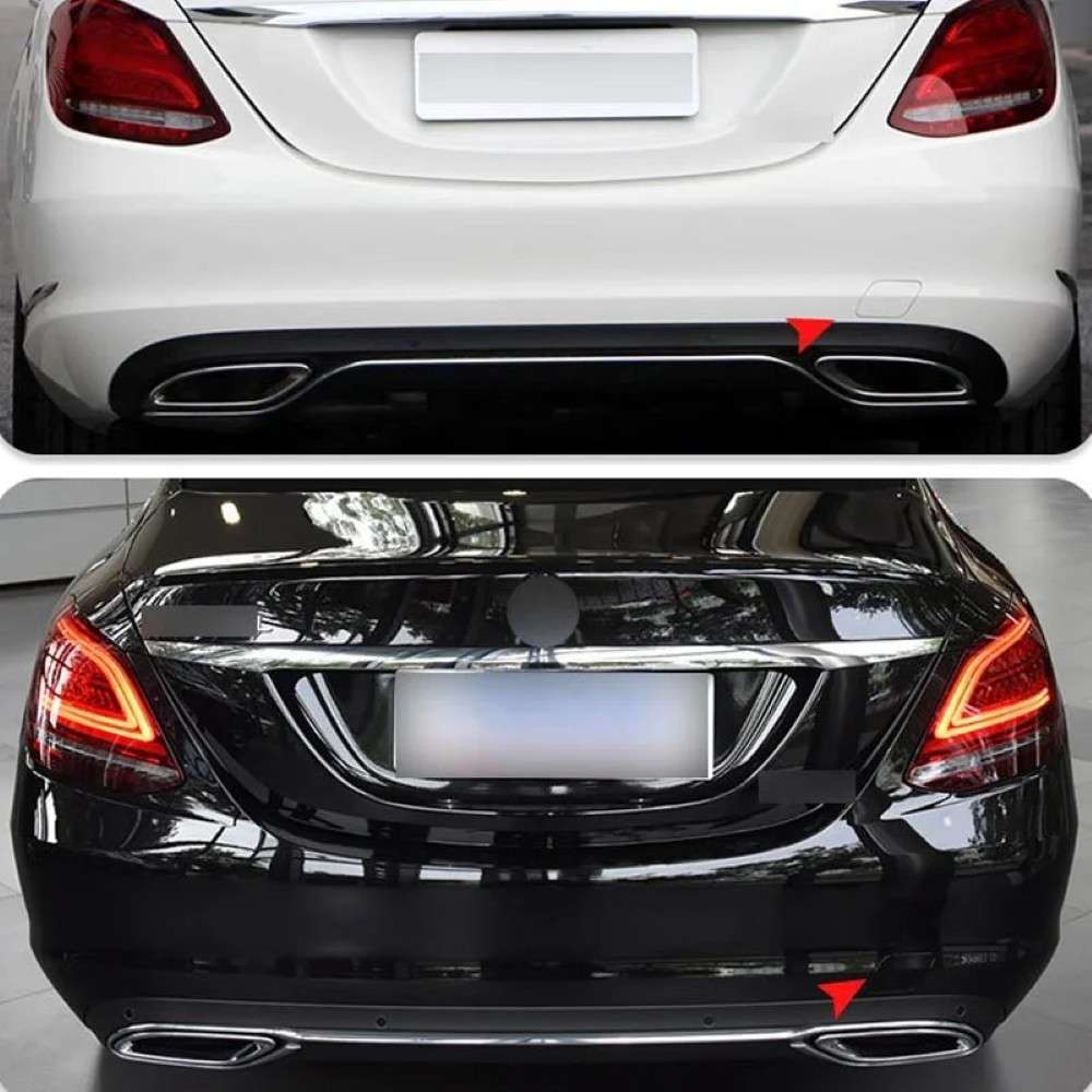 Car Craft Compatible With Mercedes Benz C Class W205 2015-2021 Rear Bumper Tow Hook Towing Tochan Trailer Cover 2058830224 Unpainted CC-8090 - CAR CRAFT INDIA