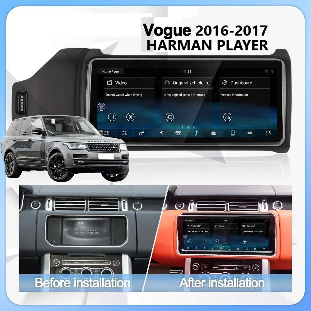 Car Craft Compatible With Range Land Rover Vogue 2016-2017 Android Multimedia Infotainment Touchscreen Dvd Player Wireless Carplay Android Auto 4gb +64gb 12.3 Inch Red Harman CC-8440 - CAR CRAFT INDIA