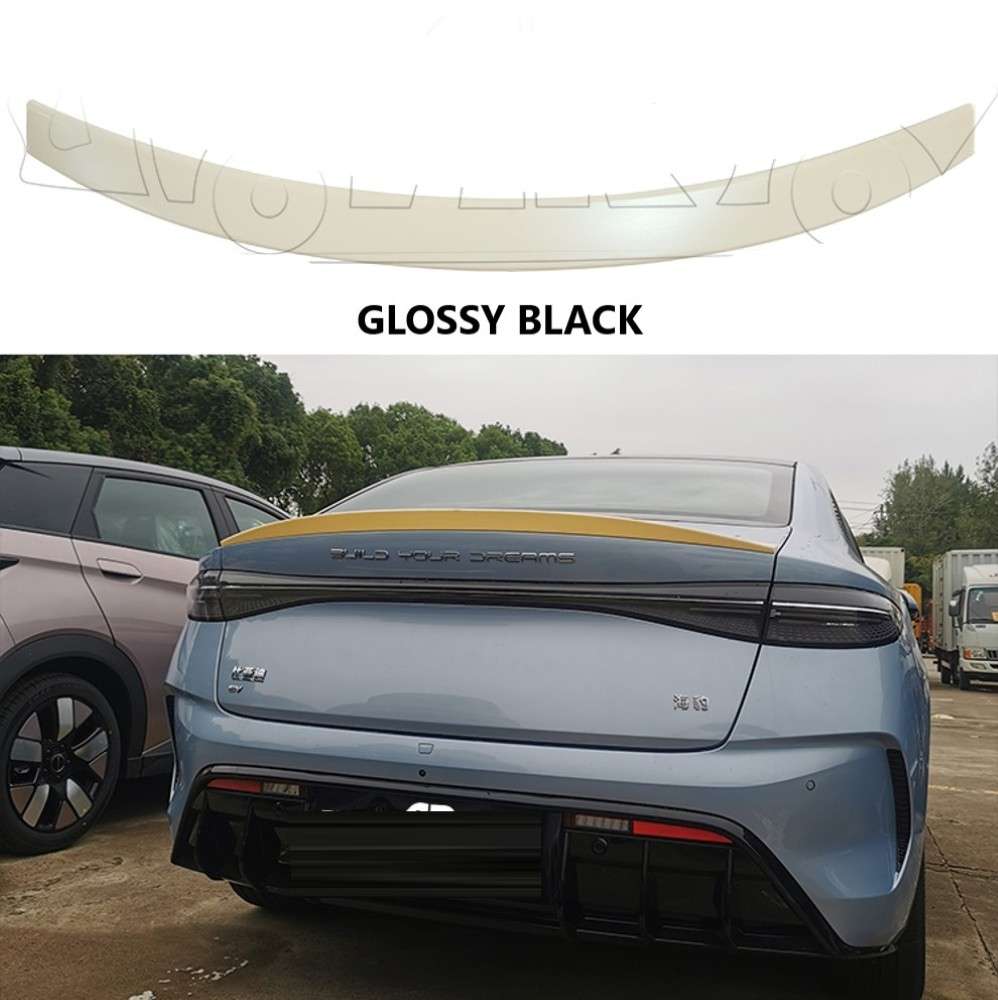 Car Craft Compatible With Byd Seal Atto 4 2022+ Rear Trunk Wing Boot Spoiler Lip Splitter Skirt Ar-byd-004 Glossy Black - CAR CRAFT INDIA