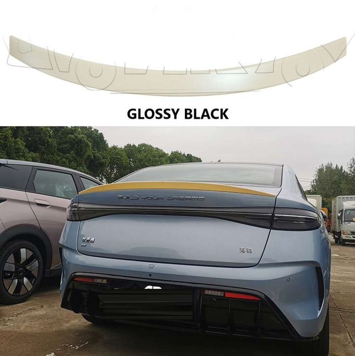 Car Craft Compatible With Byd Seal Atto 4 2022+ Rear Trunk Wing Boot Spoiler Lip Splitter Skirt Ar-byd-004 Glossy Black - CAR CRAFT INDIA