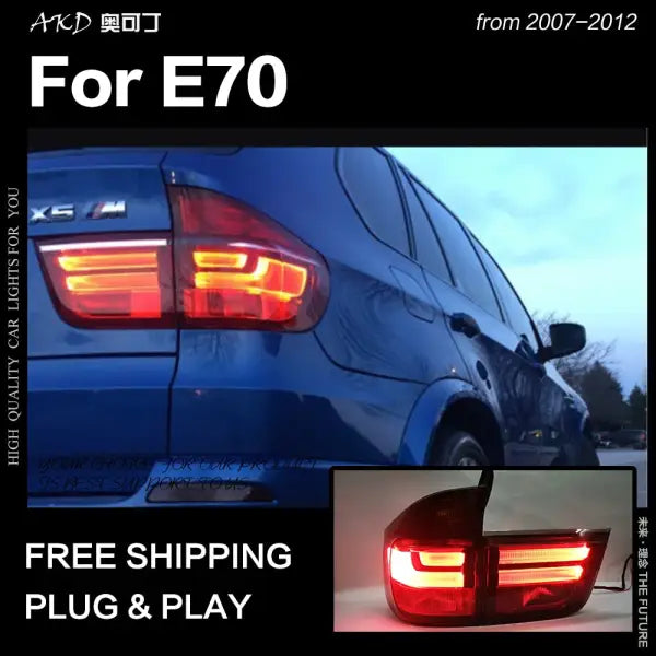 BMW X5 Tail Lights 2007-2012 E70 LED Tail Lamp DRL Signal Brake Reverse