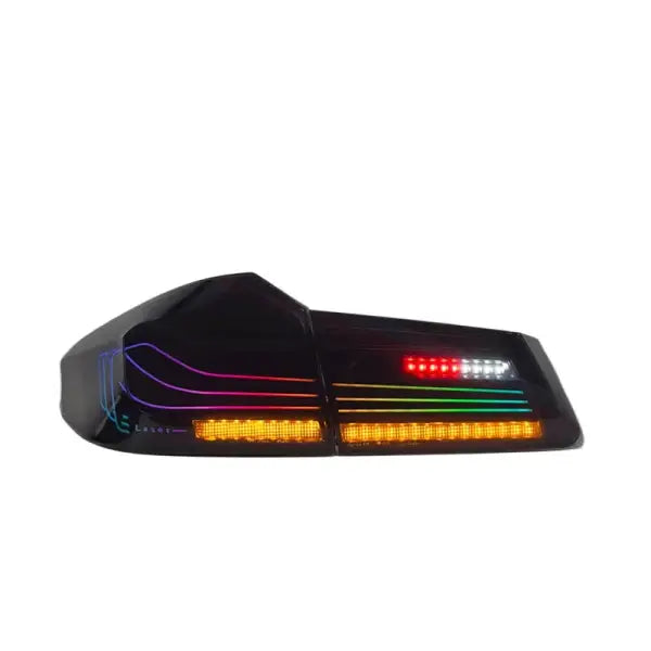 Taillights for BMW 5 Series M5 G30 G38 2018-2020 LCI RGB Style Full LED Taillights Rear Lamp