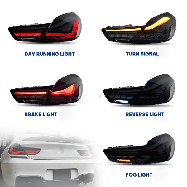 Taillights for BMW 6 Series F06 F12 F13 2010-2017 LED Tail