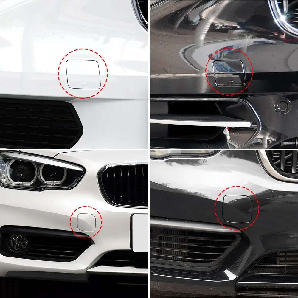 Car Craft Compatible With Bmw 1 Series F20 Lci 2015-2018 Front Bumper Tow Hook Towing Tochan Trailer Cover 51117387170 Model B Unpainted CC-8093 - CAR CRAFT INDIA