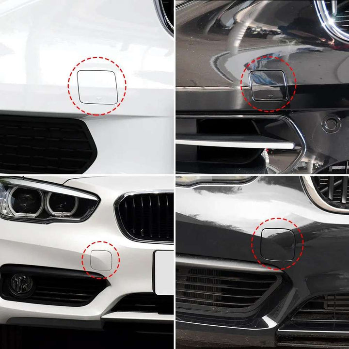 Car Craft Compatible With Bmw 1 Series F20 Lci 2015-2018 Front Bumper Tow Hook Towing Tochan Trailer Cover 51117387170 Model B Unpainted CC-8093 - CAR CRAFT INDIA
