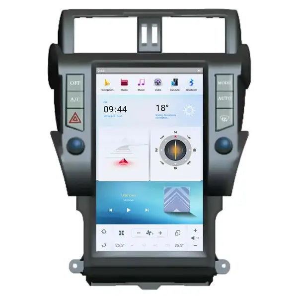 Tesla Style Vertical Android Screen Car DVD Player Auto Stereo Radio Multimedia GPS for Toyota Prado 2014-2017