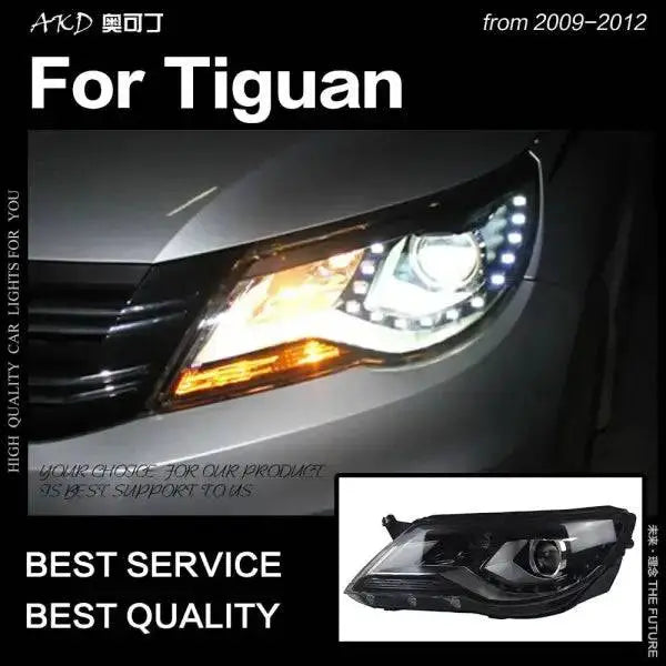 Tiguan Headlights 2007-2012 Tiguan LED Headlight LED DRL