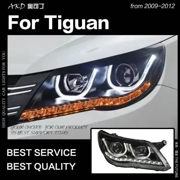 Tiguan Headlights 2007-2012 Tiguan LED Headlight LED DRL