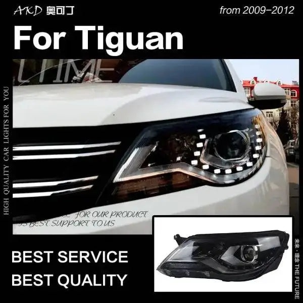 Tiguan Headlights 2007-2012 Tiguan LED Headlight LED DRL