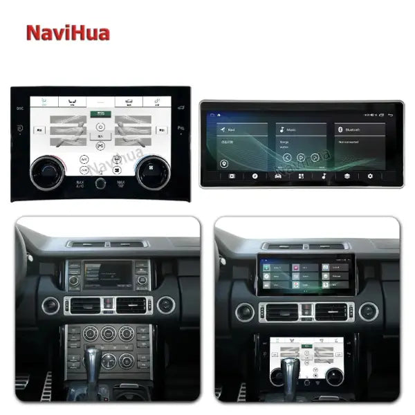 Touch Screen Android Car DVD Player Multimedia and AC Condition Control Panel for Land Range Rover V8 2005-2012