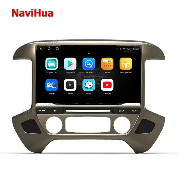 Touch Screen Android Car Radio GPS Navigation Stereo Car DVD Player for Chevy Silverado 1500 GMC Sierra 2015-2018