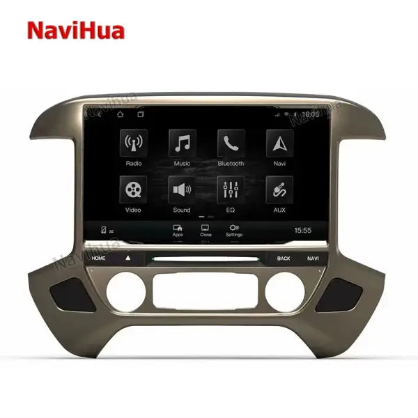 Touch Screen Android Car Radio GPS Navigation Stereo Car DVD Player for Chevy Silverado 1500 GMC Sierra 2015-2018