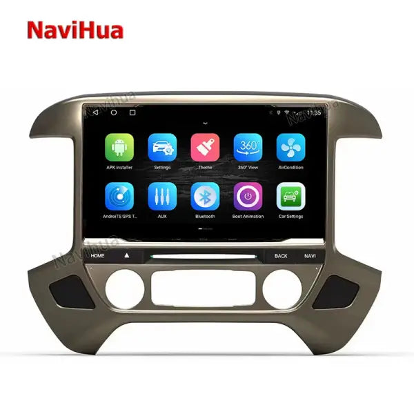 Touch Screen Android Car Radio GPS Navigation Stereo Car DVD Player for Chevy Silverado 1500 GMC Sierra 2015-2018