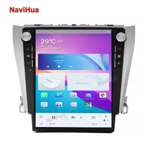 Touch Screen Car DVD Player Android Car Stereo Auto Radio GPS Navigation System for Tesla Style Toyota Camry 2012-2015