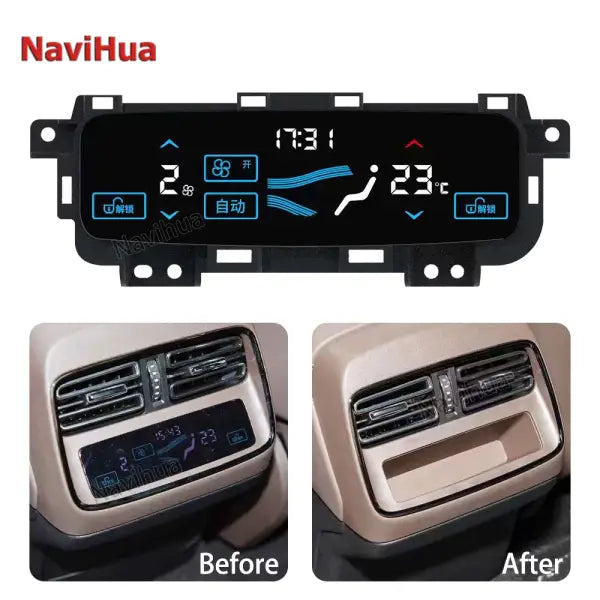 Touch Screen Digital Ac Control Panel Air Conditioning Rear Seat AC Screen for BYD Han Frame Control Panel Ac Crv 2007