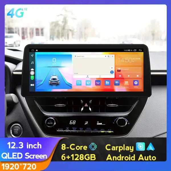 Touch Screen GPS Navigation Carplay Auto Radio Android TV for Toyota Corolla 2014 Multimedia Stereo Car DVD Player