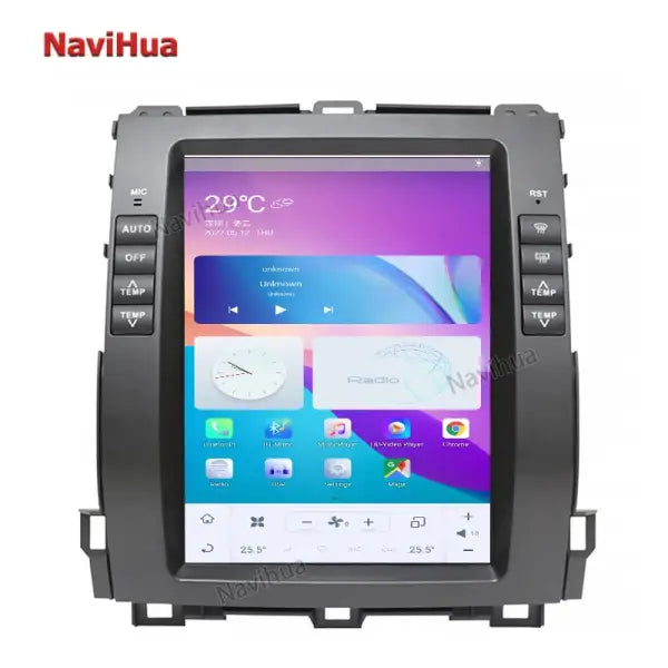 Touch Vertical Screen Car DVD Player Android 12.1 Inch Car Radio Stereo GPS for Tesla Style Toyota Mark X Reiz 2005-2009