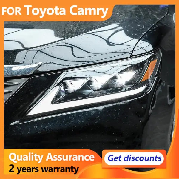 For Toyota Camry FULL LED Headlights 2012 2013 2014 Camry LED Head Lamp DRL Dynamic Turn Signal LED Projector Lens Low High Beam