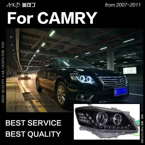 2010-2011 Toyota Camry Spec-D Tuning Chrome Projector Headlights - Spec-D Tuning 2LHP-CAM10-RS 2010-2011 Toyota Camry Spec-D Tuning Chrome Projector Headlights - Spec-D Tuning 2LHP-CAM10-RS