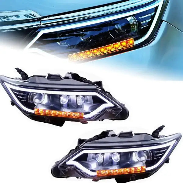 Toyota Camry LED Headlight 2015-2017 Headlights Camry DRL Turn Signal High Beam Angel Eye