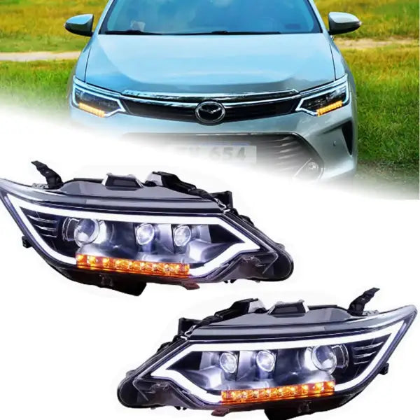 Toyota Camry LED Headlight 2015-2017 Headlights Camry DRL Turn Signal High Beam Angel Eye