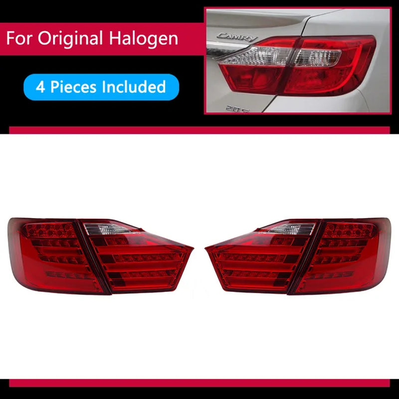 Toyota Camry Tail Lights 2012-2014 Camry V50 LED Tail Lamp LED DRL Signal Brake Reverse