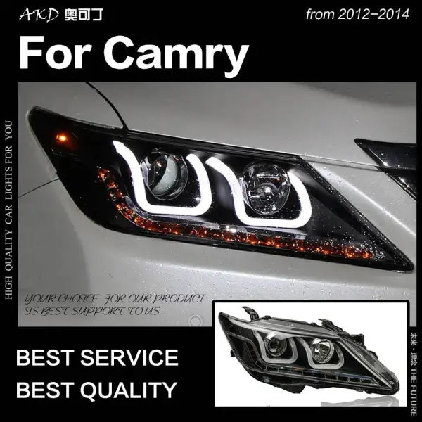 Toyota Camry V50 LED Headlight 2012-2014 Camry LED DRL Hid