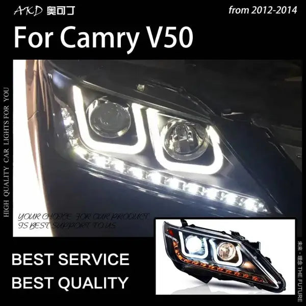 Toyota Camry V50 LED Headlight 2012-2014 Camry LED DRL Hid