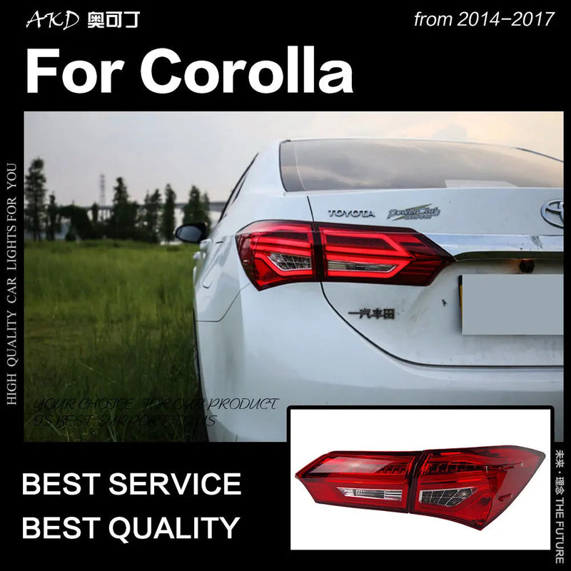 Toyota Corolla Altis Tail Light 2014-2017 Corolla Tail Lamp LED DRL Signal Brake Reverse