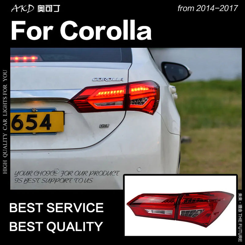 Toyota Corolla Altis Tail Light 2014-2017 Corolla Tail Lamp LED DRL Signal Brake Reverse