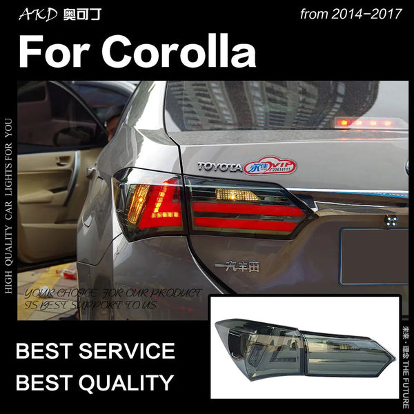 Toyota Corolla Tail Lights 2014-2017 New Altis LED Tail Lamp LED DRL Signal Brake Reverse