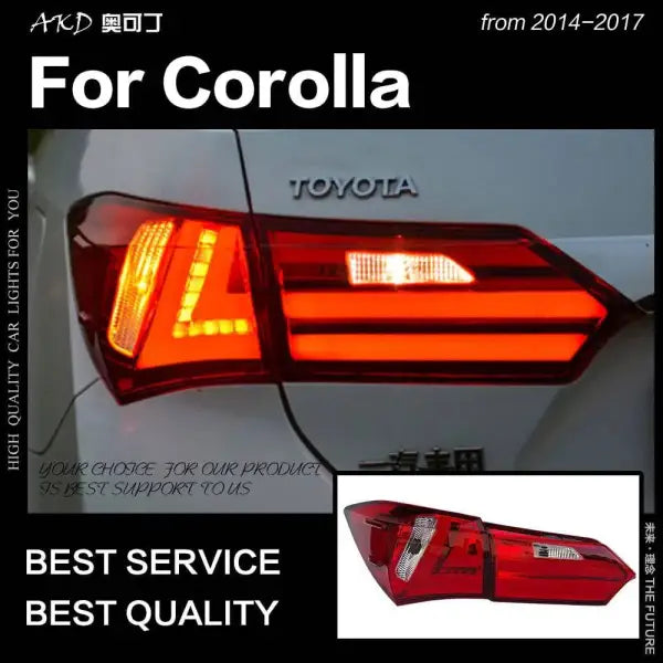 Toyota Corolla Tail Lights 2014-2017 New Altis LED Tail