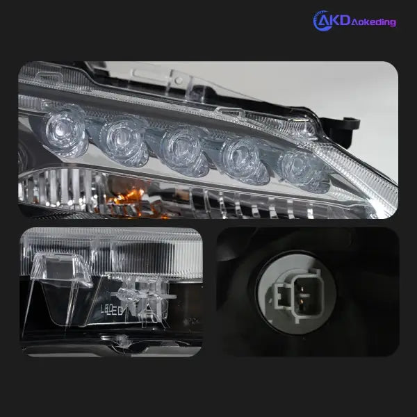 Toyota Fortuner Headlights 2016-2018 All LED Headlight LED DRL Head Lamp Angel Eye Bi Xenon