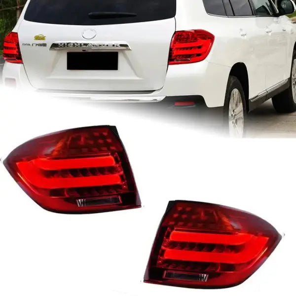 Toyota Highlander LED Tail Light 2007-2011 Highlander Rear Fog Brake Turn Signal Brake Reverse