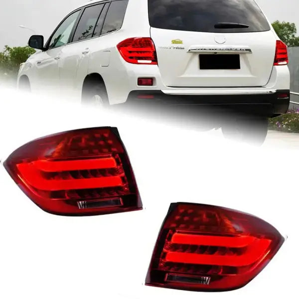 Toyota Highlander LED Tail Light 2007-2011 Highlander Rear Fog Brake Turn Signal Brake Reverse