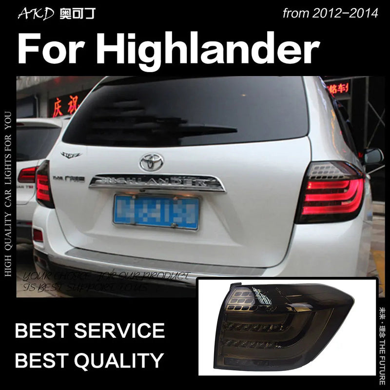 Toyota Highlander LED Tail Light 2012-2014 Highlander LED DRL Signal Lamp Brake Reverse