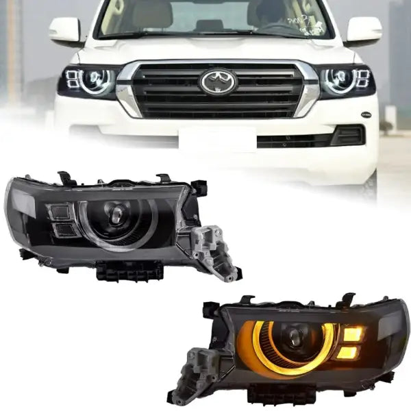 Toyota Land Cruiser Headlights 2016-2021 LC70-LC90 LED Headlight DRL LED Projector Lens Automotive