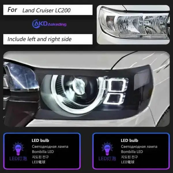 Toyota Land Cruiser Headlights 2016-2021 LC70-LC90 LED