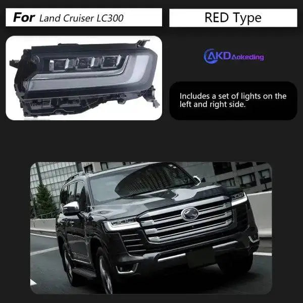 Toyota Land Cruiser LC300 Headlights 2022-2023 LC300 LED