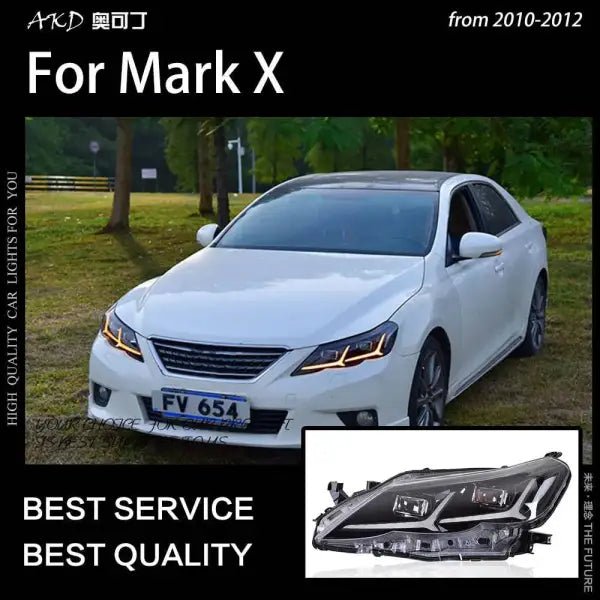 Toyota Mark X Headlights 2010-2012 Reiz LED Headlight LED